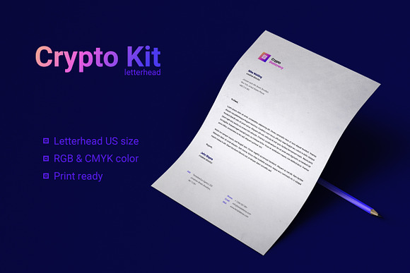 Crypto Stationary in Stationery Templates - product preview 3