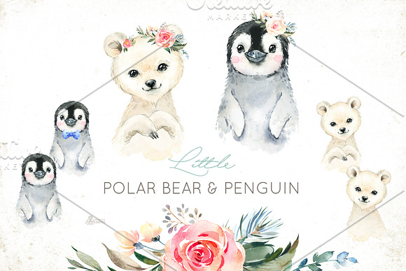 Snowy. Little Watercolor Animals in Illustrations - product preview 1