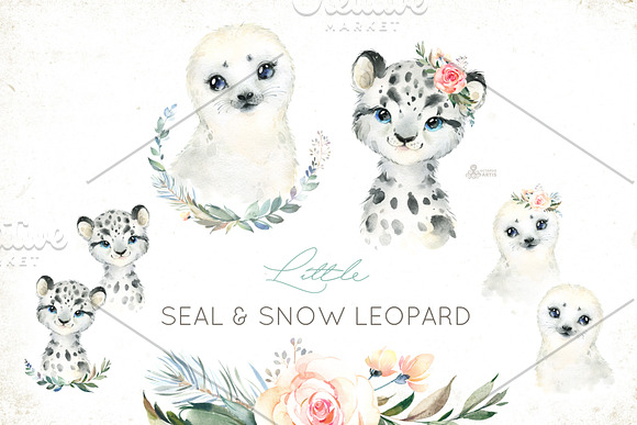 Snowy. Little Watercolor Animals in Illustrations - product preview 2