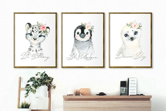 Snowy. Little Watercolor Animals in Illustrations - product preview 6