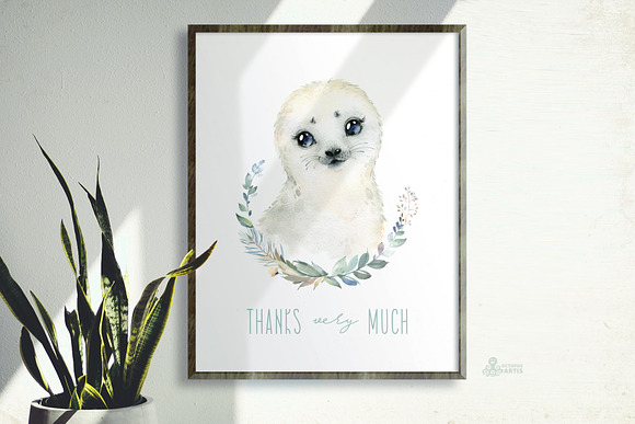 Snowy. Little Watercolor Animals in Illustrations - product preview 8