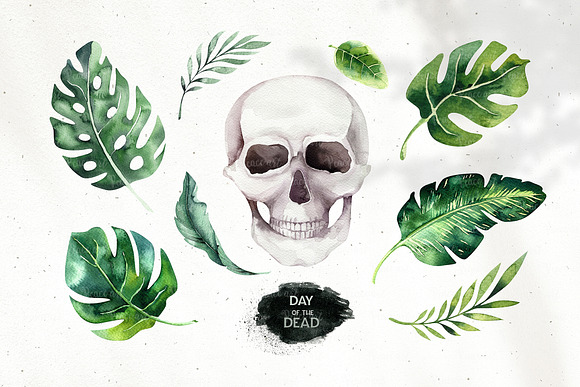 Tropical Day of the Dead in Illustrations - product preview 6