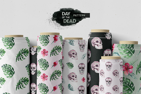 Tropical Day of the Dead in Illustrations - product preview 11