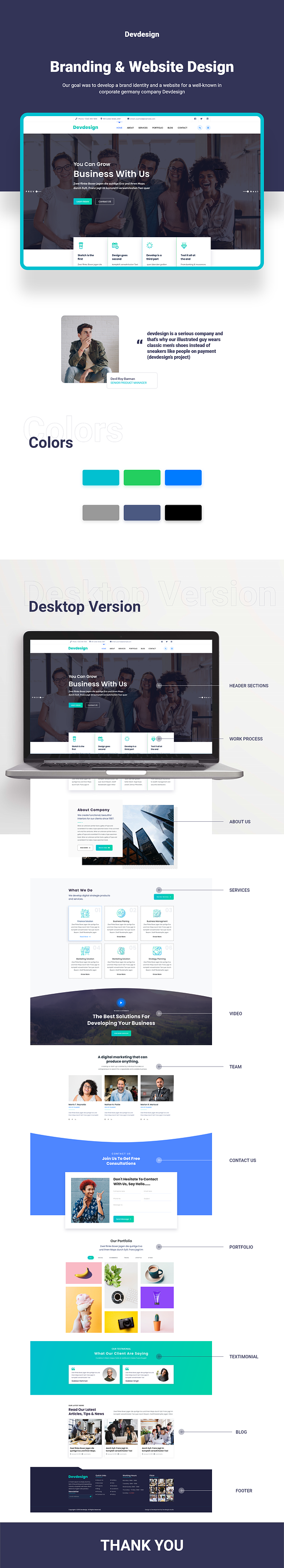 Devdesign Landing Page Ui in Landing Page Templates - product preview 1