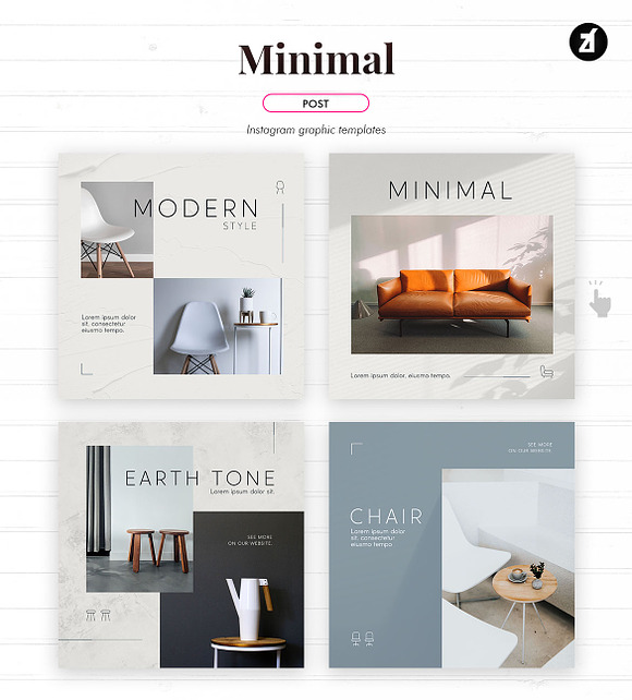 Minimal social media graphic in Instagram Templates - product preview 1