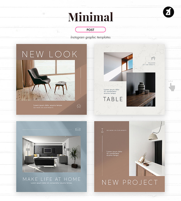 Minimal social media graphic in Instagram Templates - product preview 3