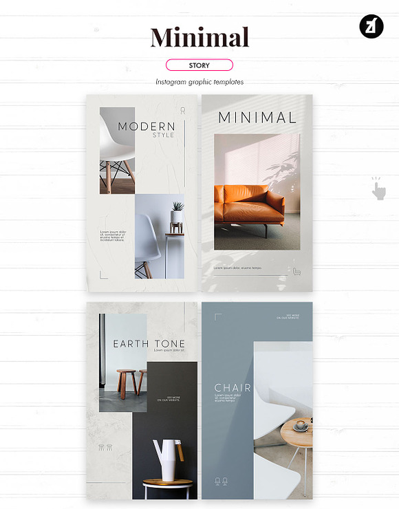 Minimal social media graphic in Instagram Templates - product preview 4