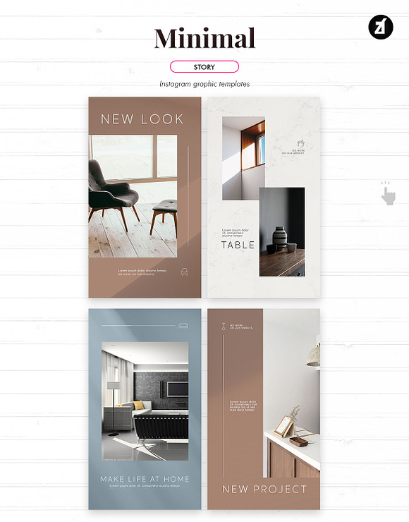 Minimal social media graphic in Instagram Templates - product preview 6