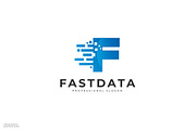 Fast Data F Letter Logo
