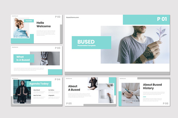 Bused - Powerpoint Template in PowerPoint Templates - product preview 1