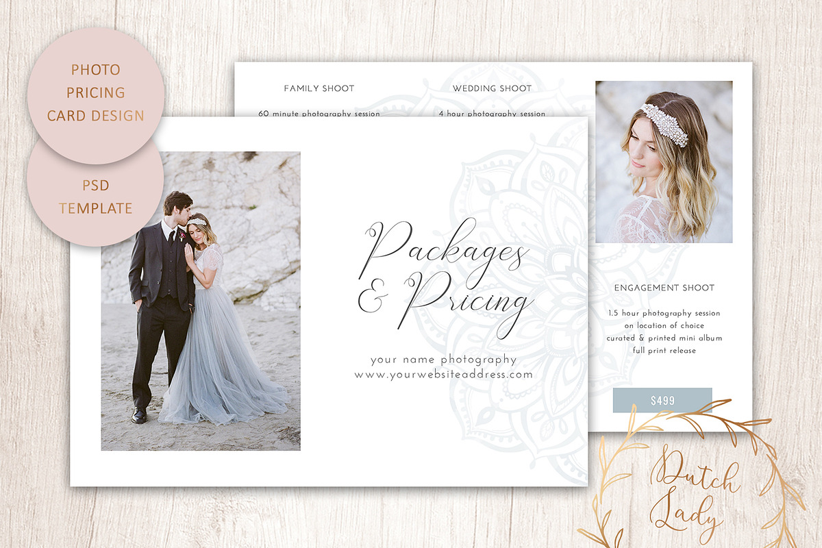 PSD Photo Price Card Template #8 in Card Templates - product preview 8