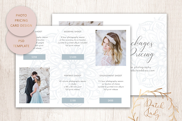 PSD Photo Price Card Template #8 in Card Templates - product preview 1