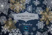 Snowflake Photoshop Brush set