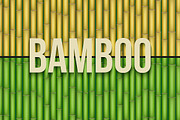 Set of Bamboo background textures