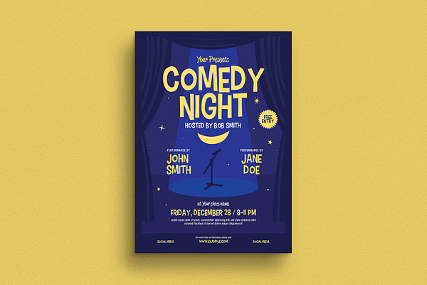 Comedy Night Event Flyer
