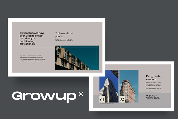 Growup - Architecture Design Keynote in Keynote Templates - product preview 1