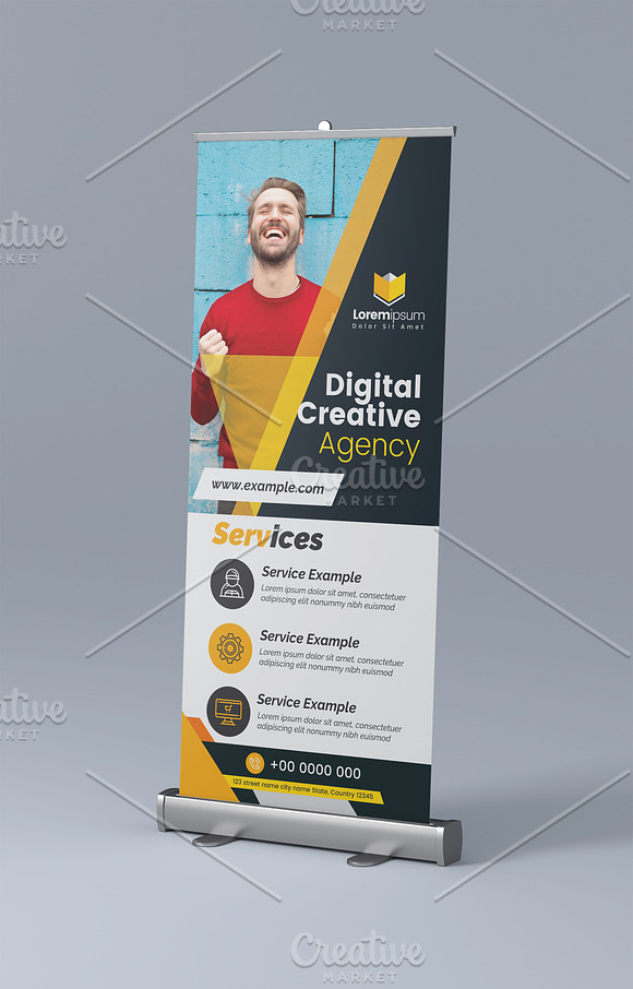 Corporate Roll-up Banner in Flyer Templates - product preview 1