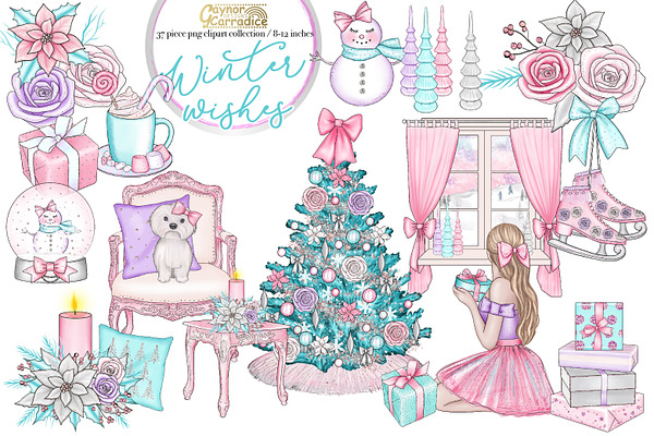 Winter Wishes Christmas Clipart