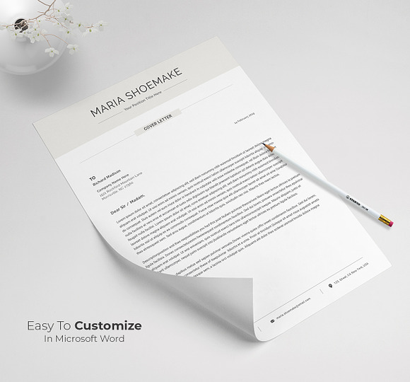 Resume Template / CV in Resume Templates - product preview 2