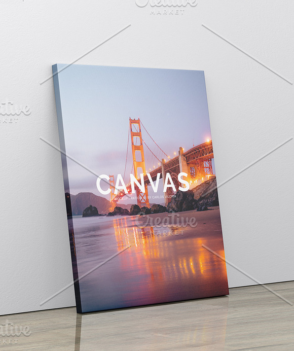 Portrait Canvas Ratio 4x5 Mockup 02 in Print Mockups - product preview 3