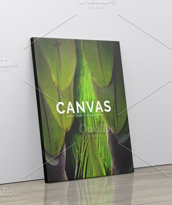 Portrait Canvas Ratio 4x5 Mockup 02 in Print Mockups - product preview 5