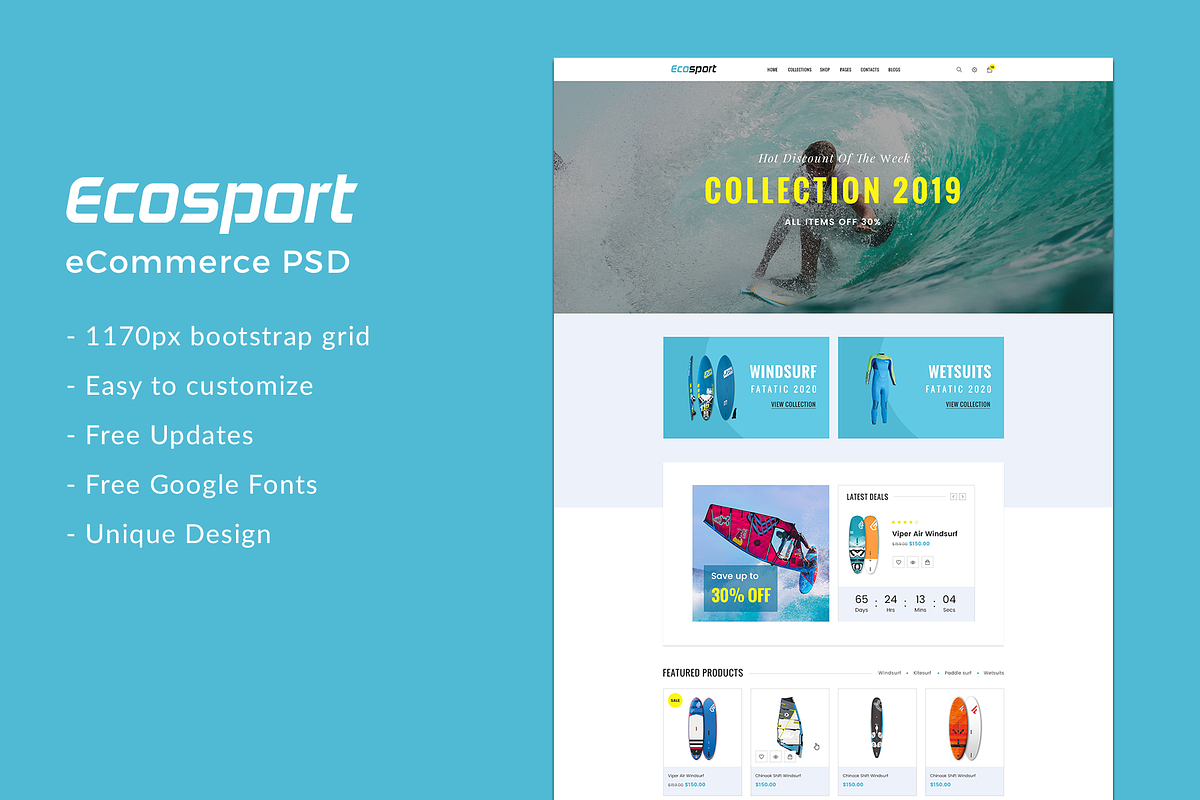 Ecosport - eCommerce PSD Template in Website Templates - product preview 8