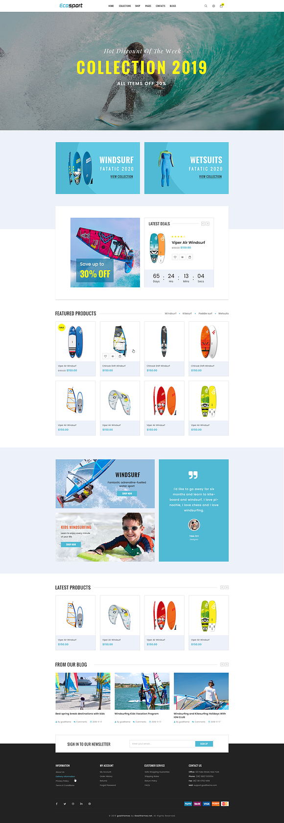 Ecosport - eCommerce PSD Template in Website Templates - product preview 1