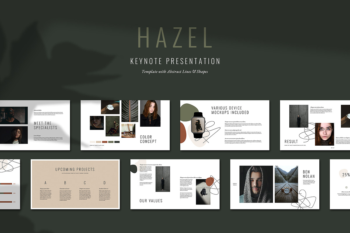 HAZEL Keynote Template in Keynote Templates - product preview 8