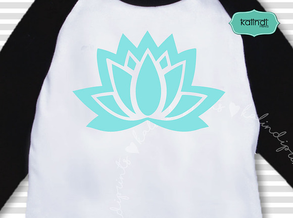 Lotus flower svg bungle in Illustrations - product preview 1