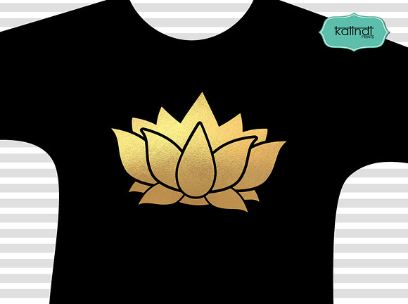 Lotus flower svg bungle in Illustrations - product preview 2