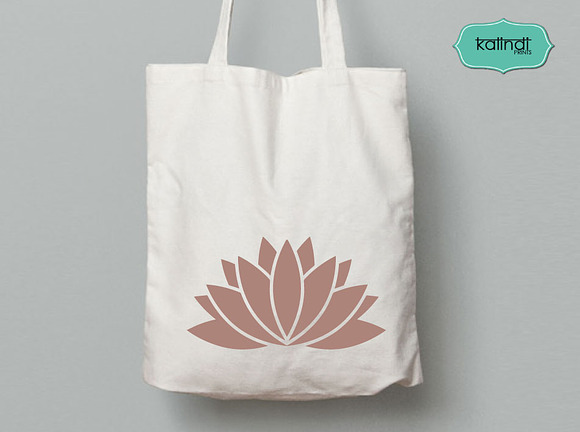 Lotus flower svg bungle in Illustrations - product preview 5