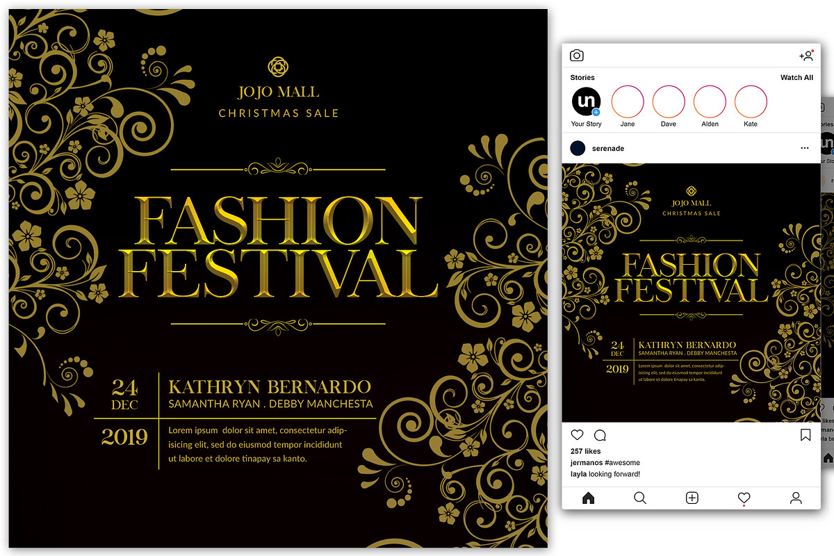 Fashion Festival Flyer in Flyer Templates - product preview 8