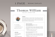 Professional Resume Template RE010