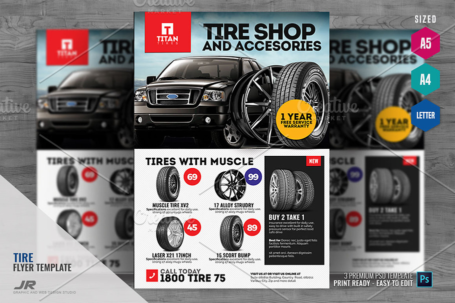 Tire Store Promotional Flyer