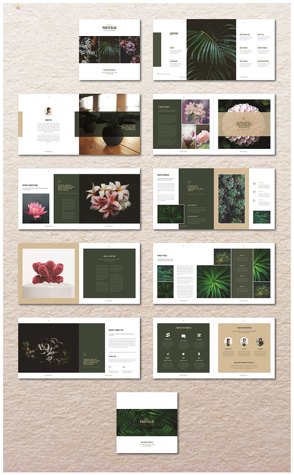 Square Natural portfolio in Magazine Templates - product preview 11