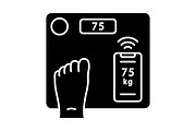 Smart wireless body scales icon