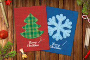 Christmas Fabric Greeting Cards