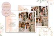 PSD Wedding Photo Card Template #1