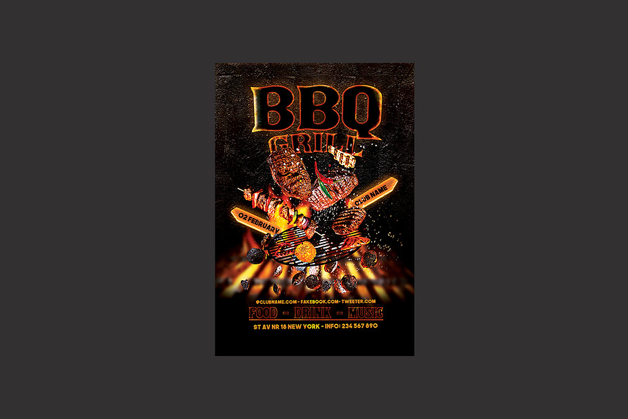 BBQ Flyer in Flyer Templates - product preview 8