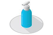 Isometric bottle Liquid Soap