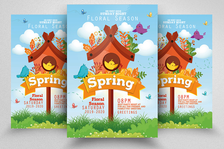 Spring Festival Flyer Template in Flyer Templates - product preview 8