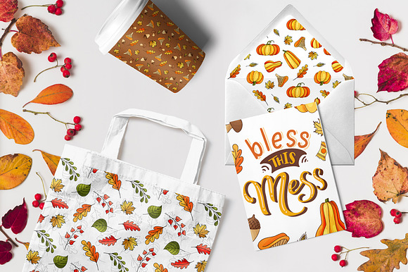 Thanksgiving holiday overlay+clipart in Illustrations - product preview 9