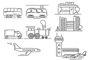 locomotive airplane,car,tram,airport
