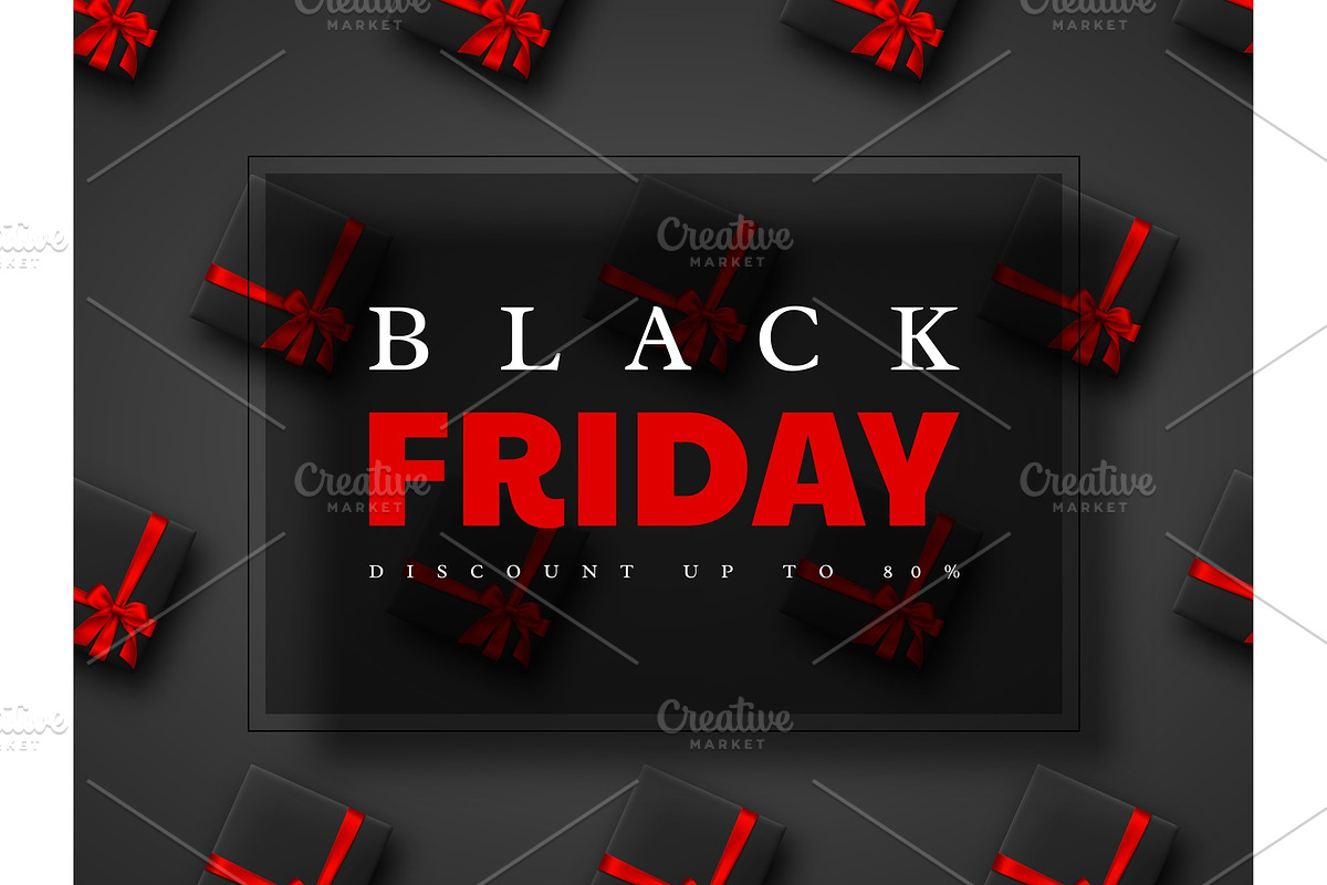 Black Friday sale banner. in Illustrations - product preview 8