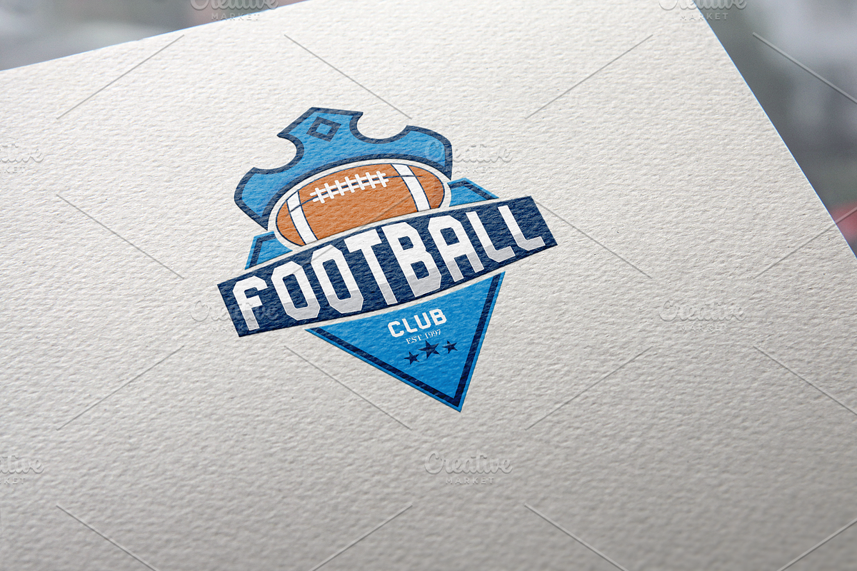 Football Logo Template in Logo Templates - product preview 8