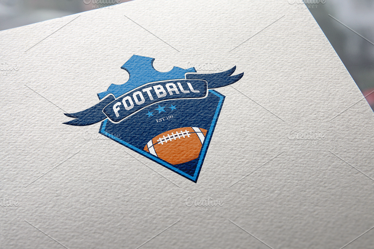 Football Logo Template 6 in Logo Templates - product preview 8