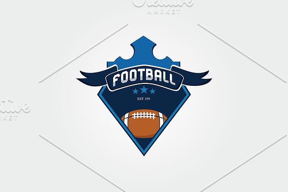 Football Logo Template 6 in Logo Templates - product preview 1