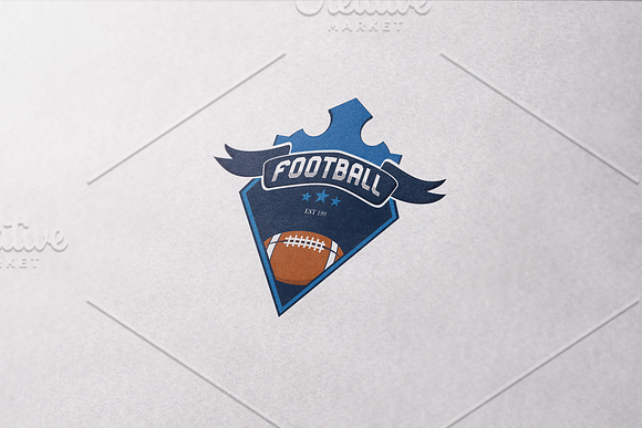 Football Logo Template 6 in Logo Templates - product preview 2