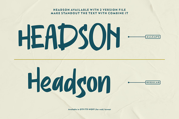 Headson - Display Font in Display Fonts - product preview 4