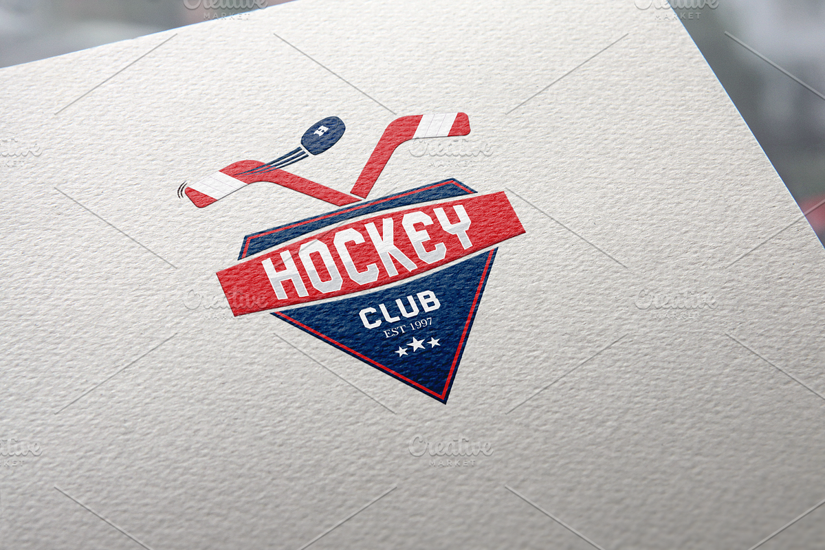 Hockey Logo Template in Logo Templates - product preview 8